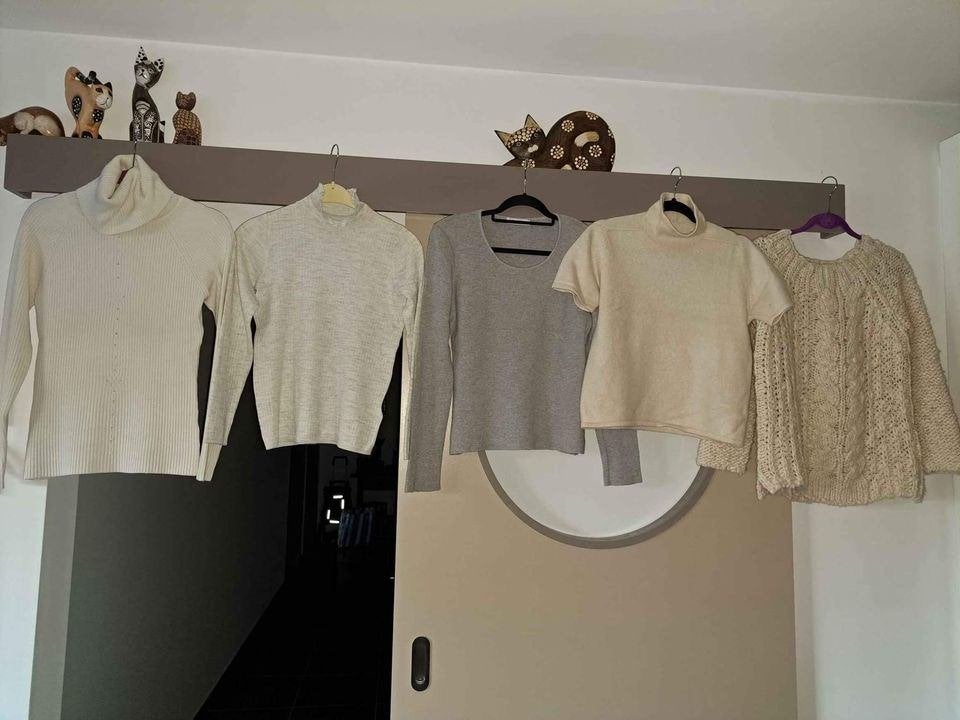 5 x Trui diverse, S/M, met wol en cashmere, Ophalen of Verzenden, Zo goed als nieuw, Maat 38/40 (M)