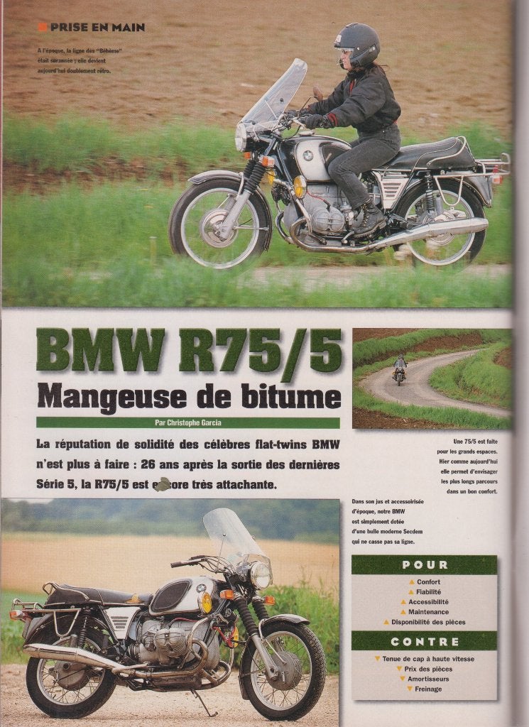 Moto BMW R 75/5 collection, Livres, Envoi, Utilisé