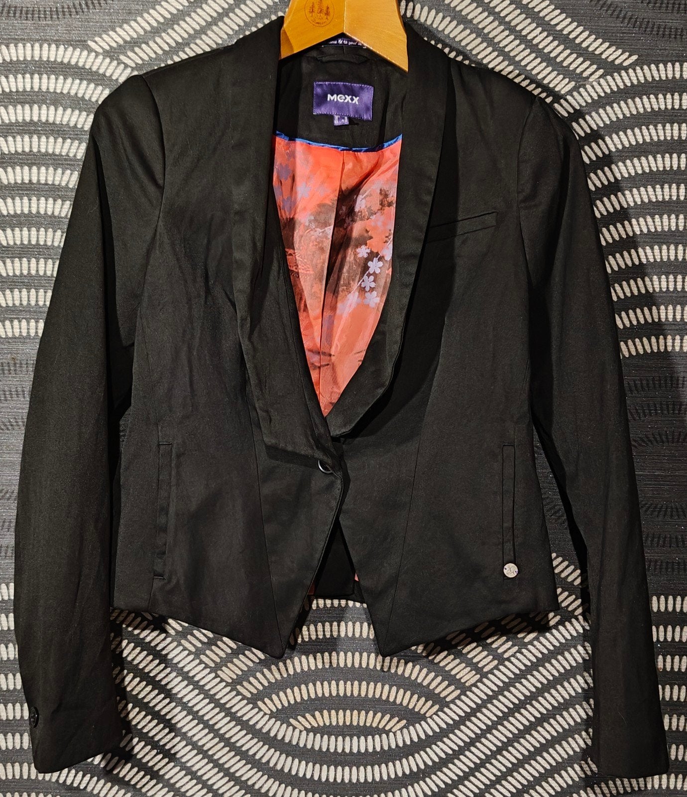 Veste blazer smoking noire doublure satinée Mexx - Taille 40, Taille 38/40 (M), Mexx, Enlèvement ou Envoi, Comme neuf