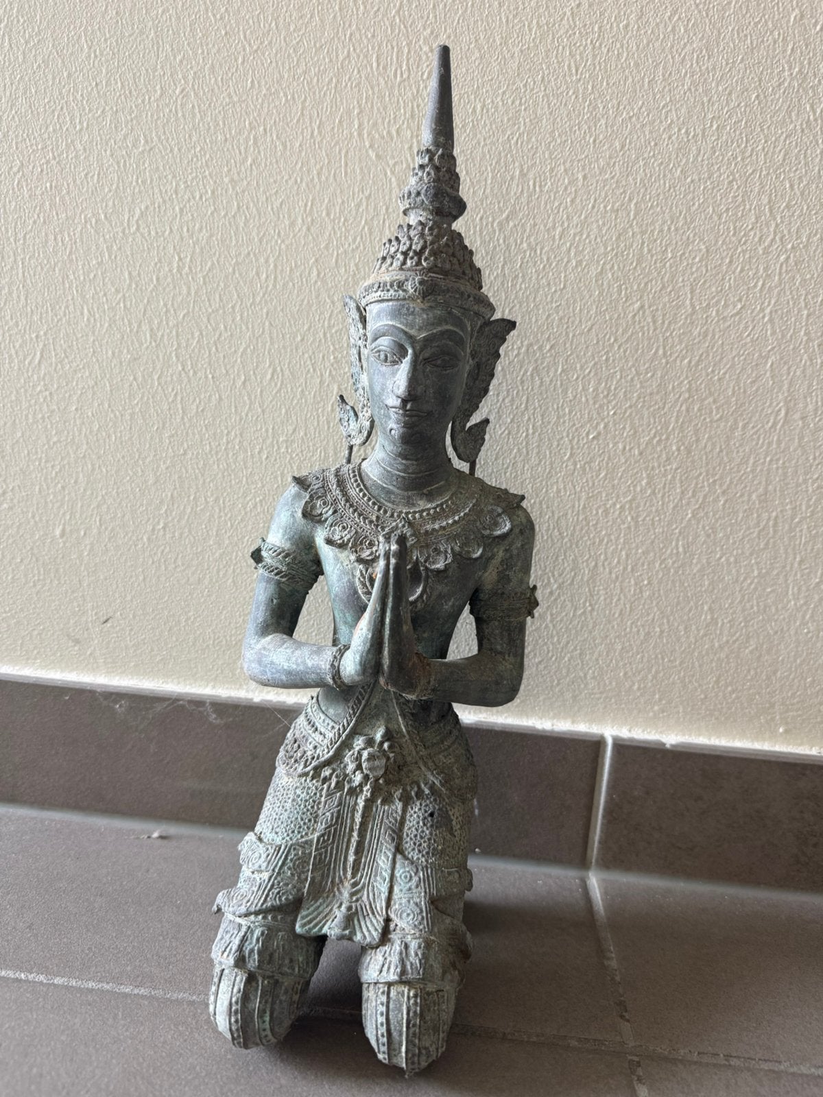 Statue thaïlandaise en bronze Thepphanom/Temple Keeper, Maison & Meubles, Accessoires pour la Maison | Statues de Bouddha, Enlèvement