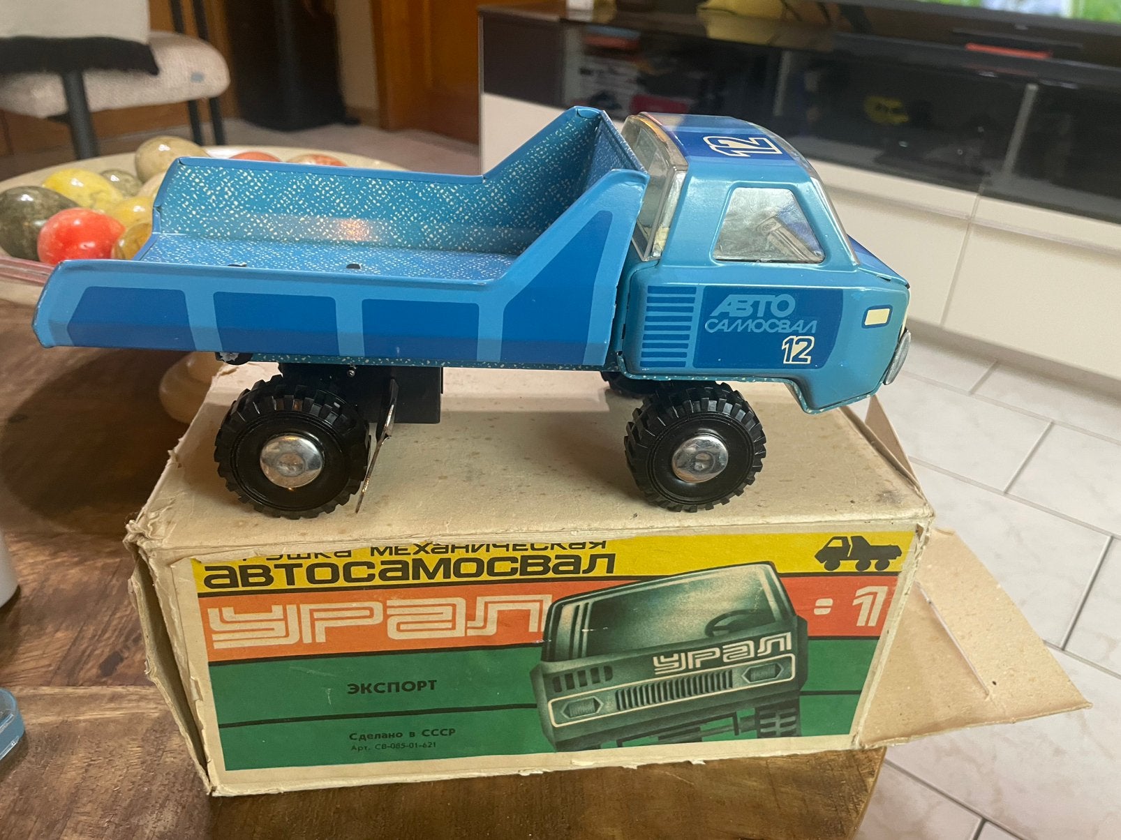 Blikken truck oud speelgoed, Ophalen of Verzenden