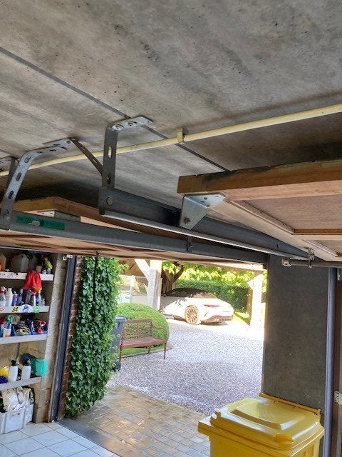 porte garage, Bricolage & Construction, Enlèvement, Utilisé, Autres types, 225 cm ou plus