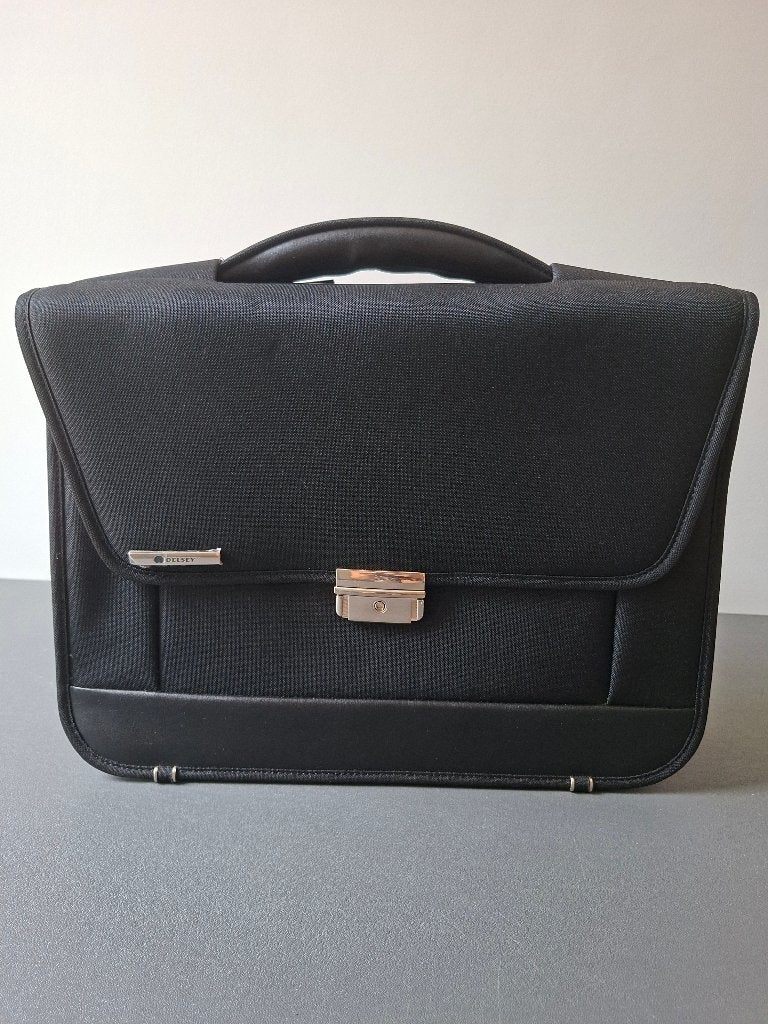 AKTE TAS ZWART DELSEY NIEUW!!, Handtassen en Accessoires, Tassen | Damestassen, Ophalen of Verzenden, Nieuw, Zwart, Overige typen