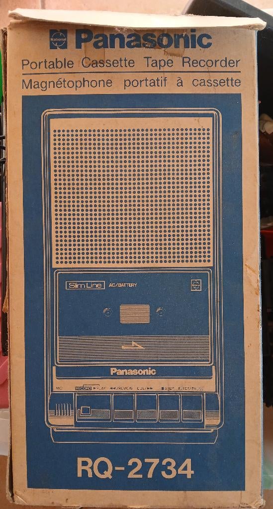 Enregistreur cassette panasonic vintage, Enlèvement