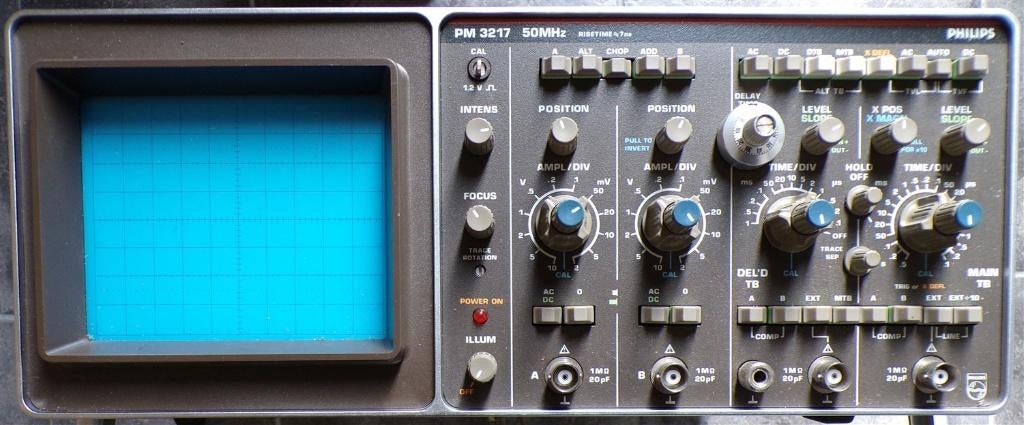 Philips PM 3217 50MHz, Doe-het-zelf en Bouw, Ophalen of Verzenden, Gebruikt, Overige meters