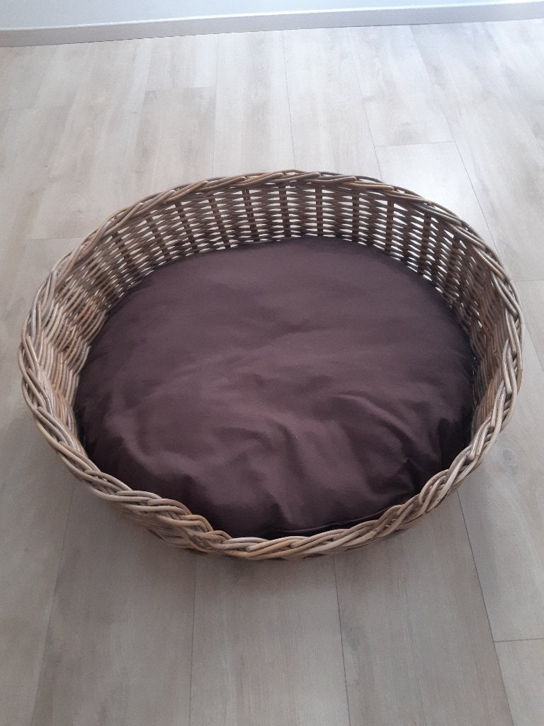 Rieten hondenmand 77x68cm, Animaux & Accessoires, Enlèvement, Utilisé, Roseau