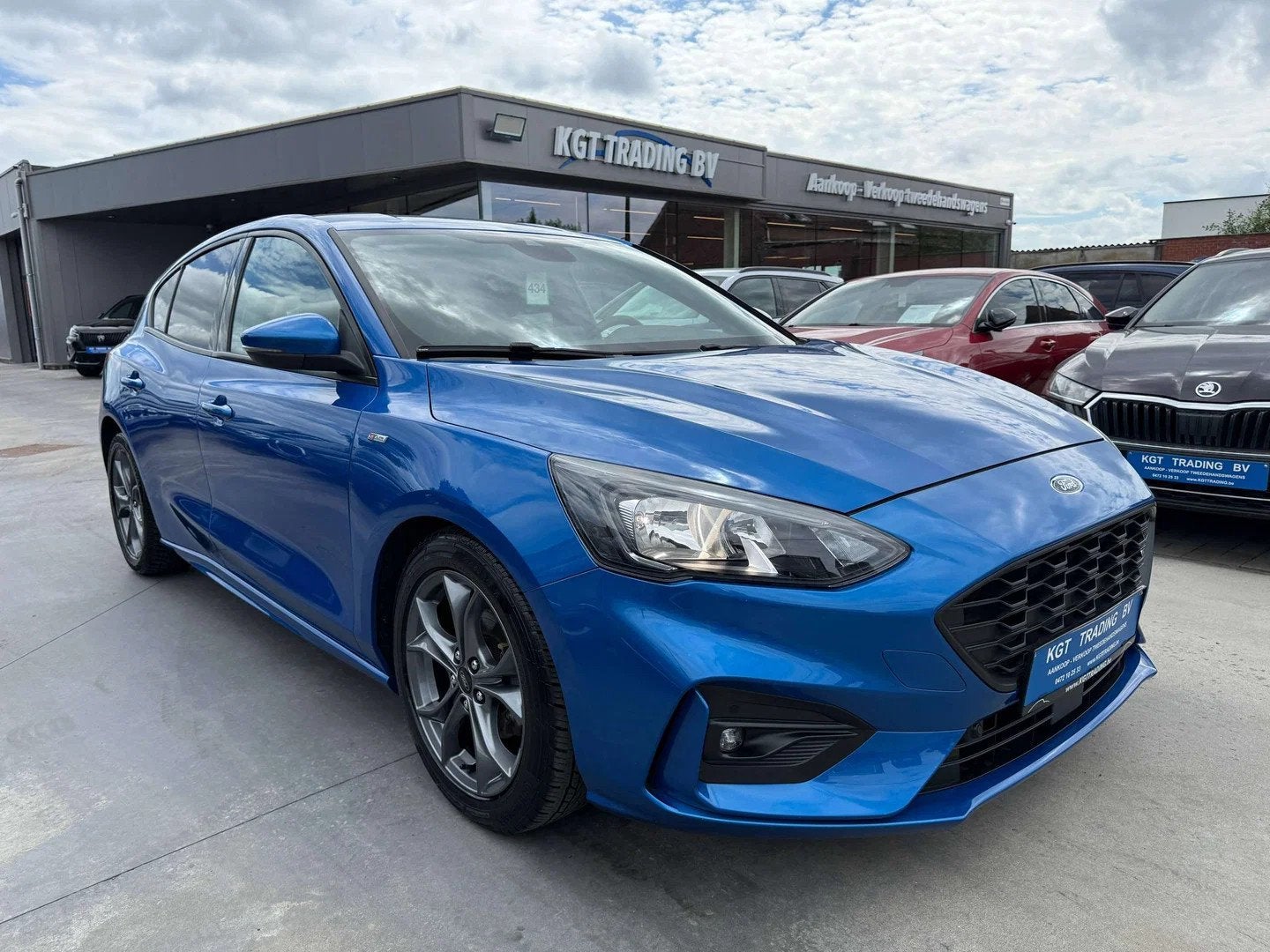 Ford Focus 1.0i 125PK ST-LINE AUTOMAAT 5-DEURS NAVIGATIE FUL, Stof, Gebruikt, Adaptive Cruise Control, Blauw
