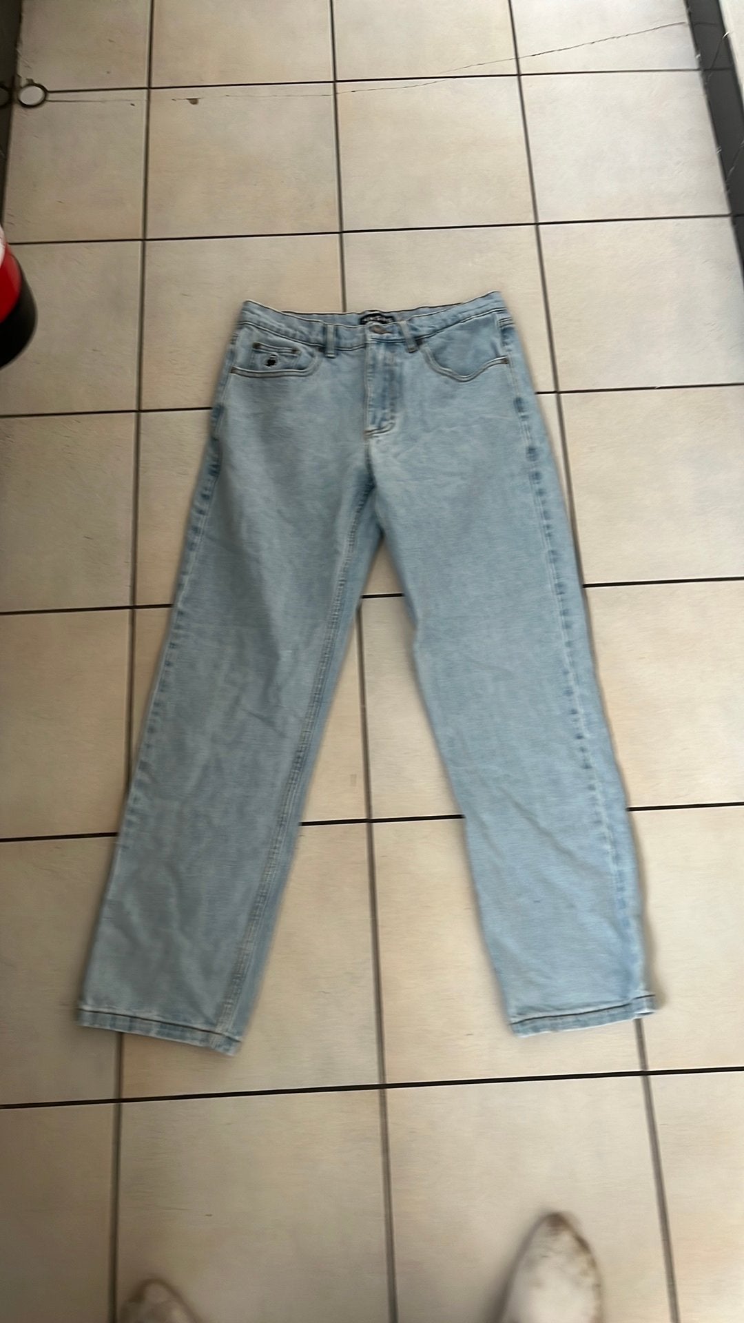 Nnsns broek, Kleding | Dames, Spijkerbroeken en Jeans, Ophalen of Verzenden, Gedragen, Blauw