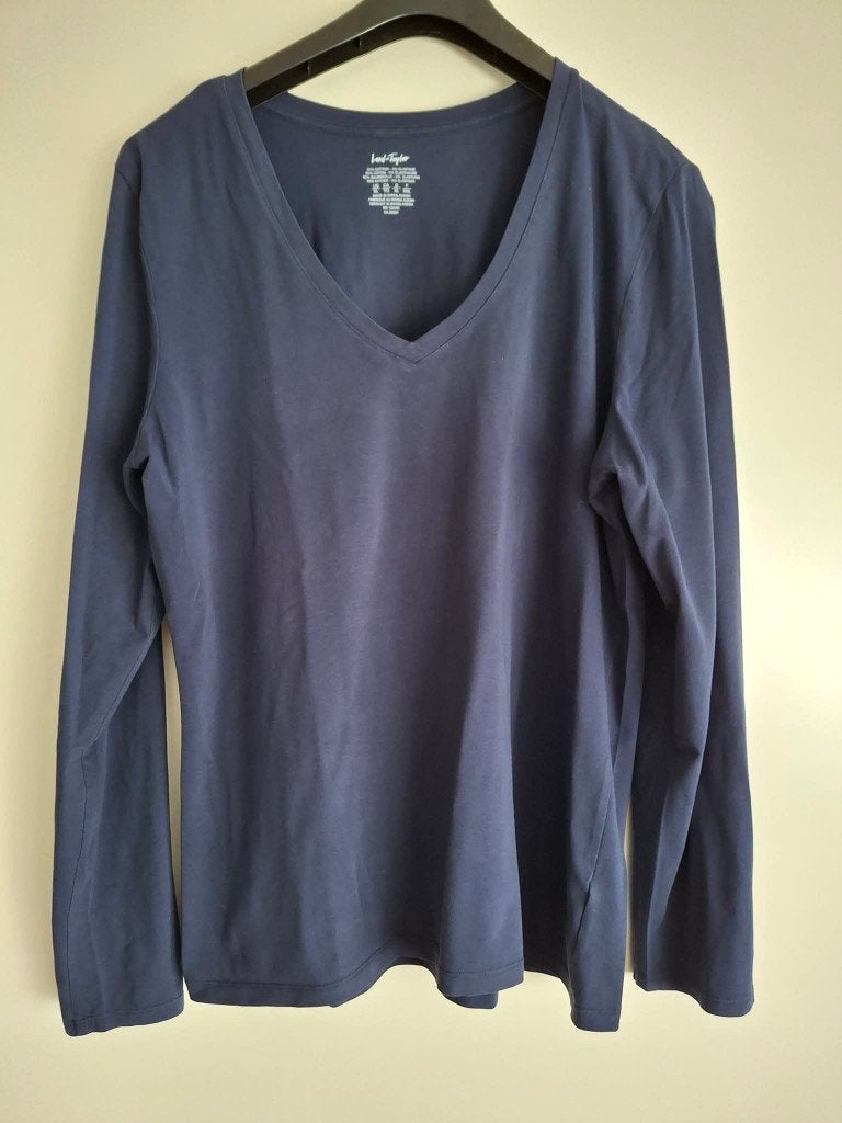 T-shirt dames Lord & Taylor maat XL, Kleding | Dames, Blauw, Maat 46/48 (XL) of groter, Ophalen of Verzenden, Lange mouw