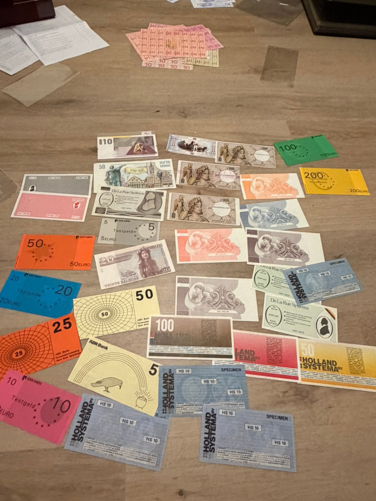 Grand lot de billets de test, Enlèvement ou Envoi