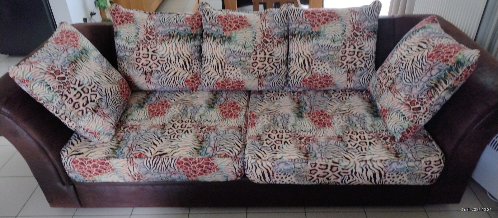 3 personen zetel, Ophalen, Gebruikt, 75 tot 100 cm, 75 tot 100 cm
