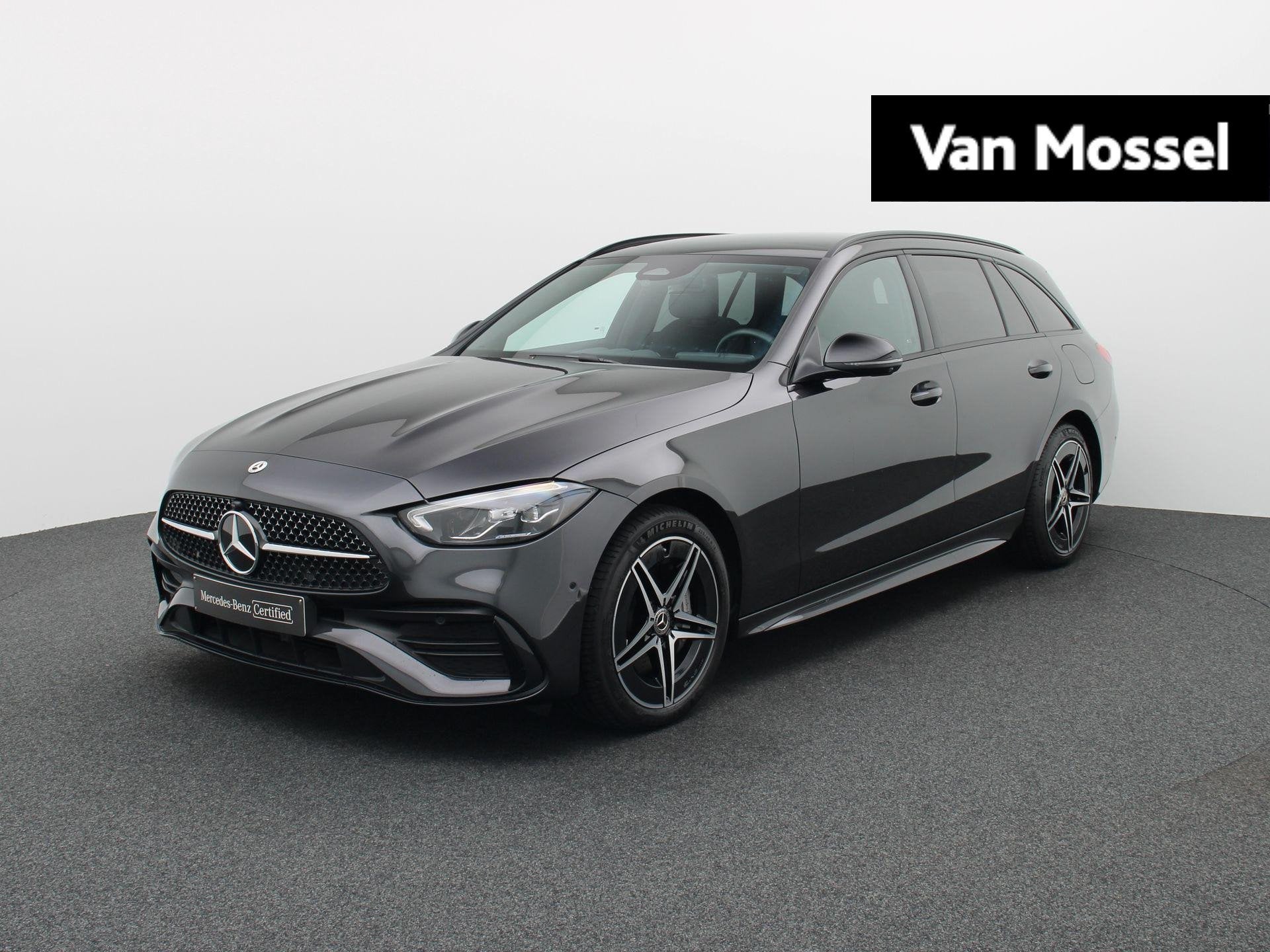Mercedes-Benz C-Klasse 300 e AMG Line Break + PANORAMISCH DA, Autos, Argent ou Gris, Achat, Entreprise, Noir
