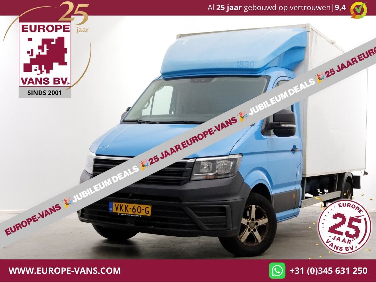 Volkswagen Crafter 35 2.0 TDI E6 Bakwagen met achterdeuren 2, Auto's, ABS, Blauw, Bedrijf, 277 g/km