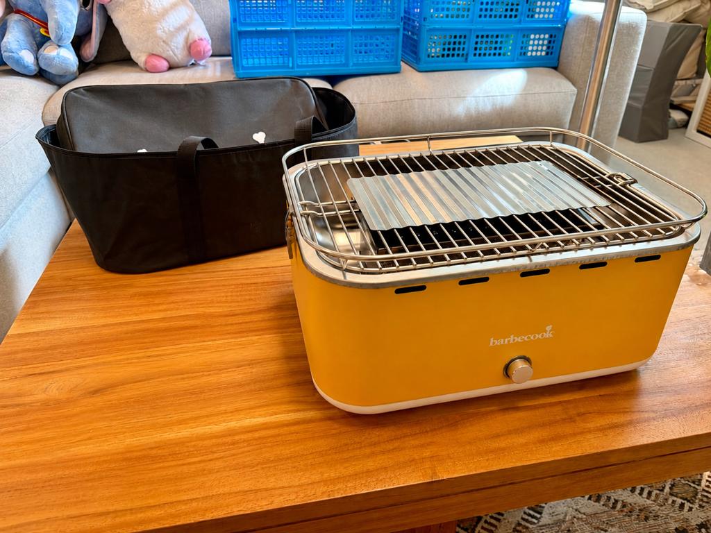 Barbecook Carlo Portable BBQ – Geel – Zo goed als nieuw, Ophalen, Zo goed als nieuw