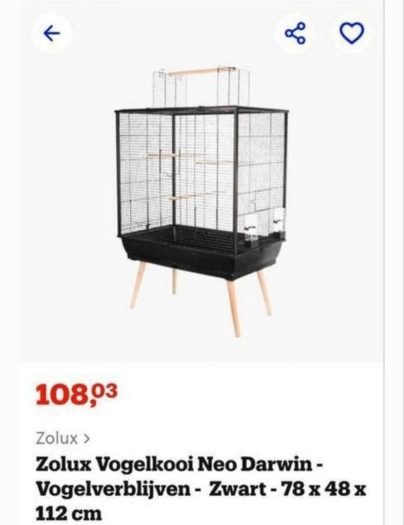 Grote vogelkooi, Dieren en Toebehoren, Vogels | Hokken en Kooien, Ophalen of Verzenden