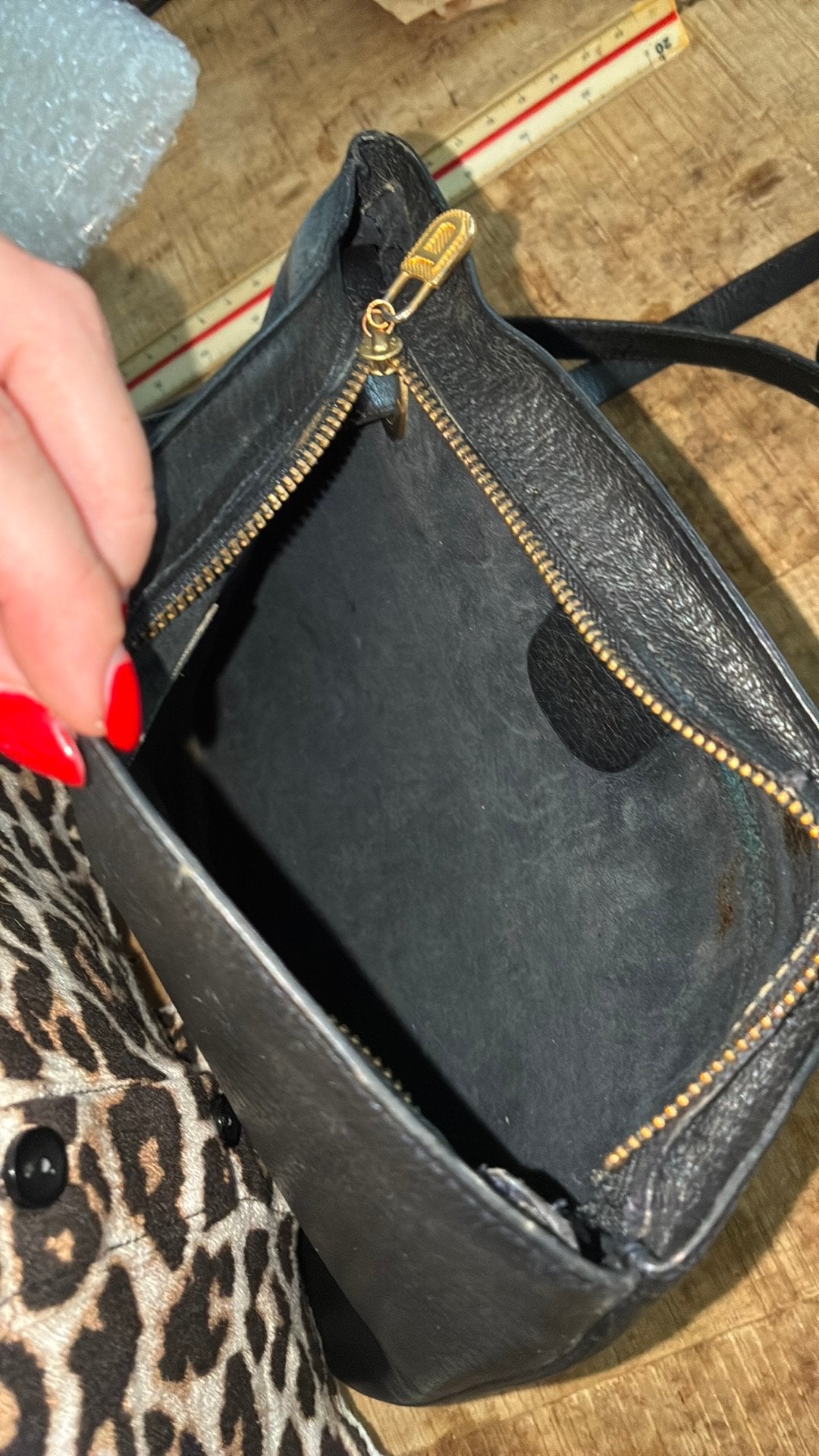 Vintage delvaux tas, Handtassen en Accessoires, Ophalen of Verzenden, Gebruikt, Zwart, Handtas