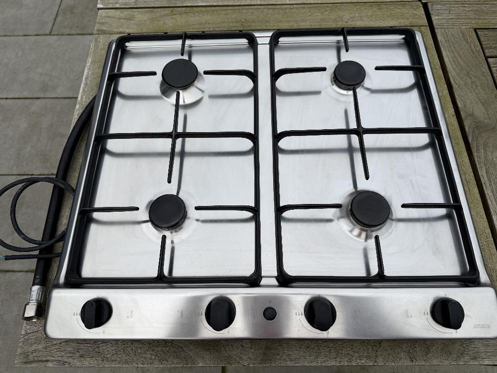 ATAG inbouw gaskookplaat type HG211J, Elektronische apparatuur, Ophalen, Gebruikt, 4 kookzones, Inbouw
