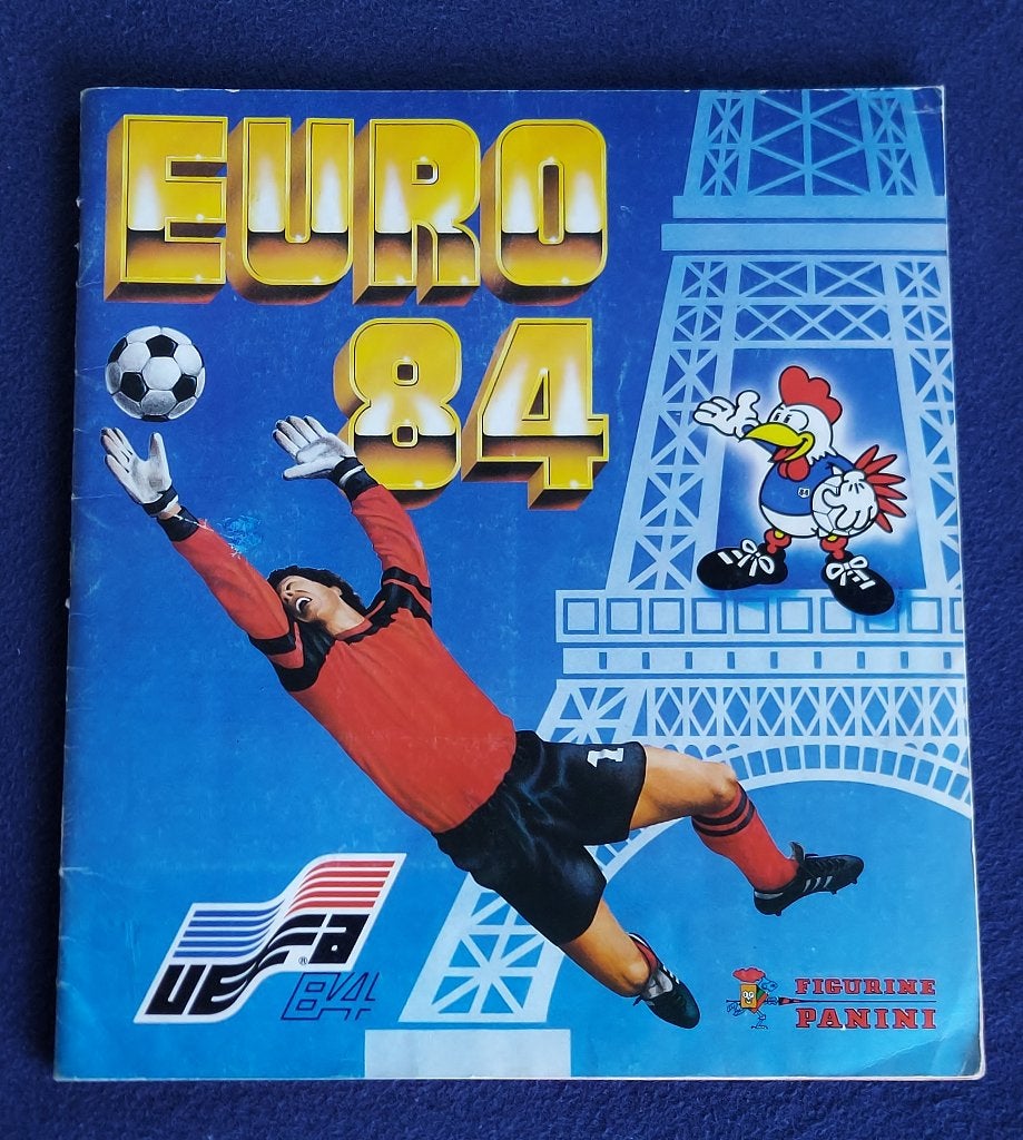 Panini sticker album voetbal " EK Euro 1984 " - Volledig -, Enlèvement ou Envoi, Utilisé, Plusieurs autocollants