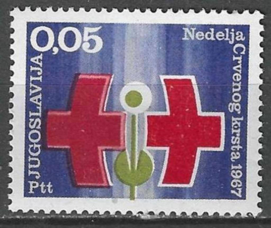 Yougoslavie 1966 - Yvert 56BF - Semaine de la Croix-Rou (PF), Timbres & Monnaies, Timbres | Europe | Autre, Envoi, Non oblitéré