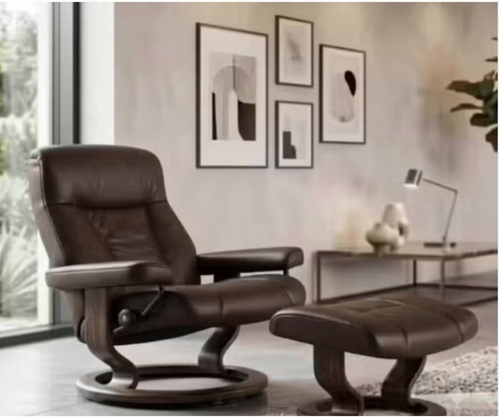 stressless relax met voetbankje, Enlèvement, Bois