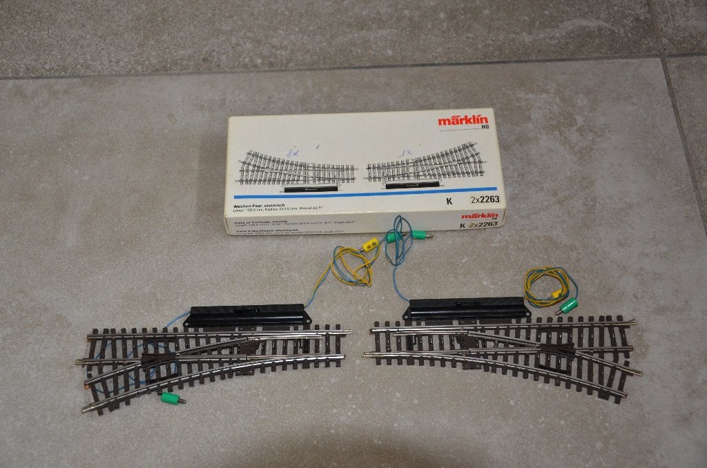 marklin voie K-2263-aiguillage électrique, Enlèvement ou Envoi, Utilisé