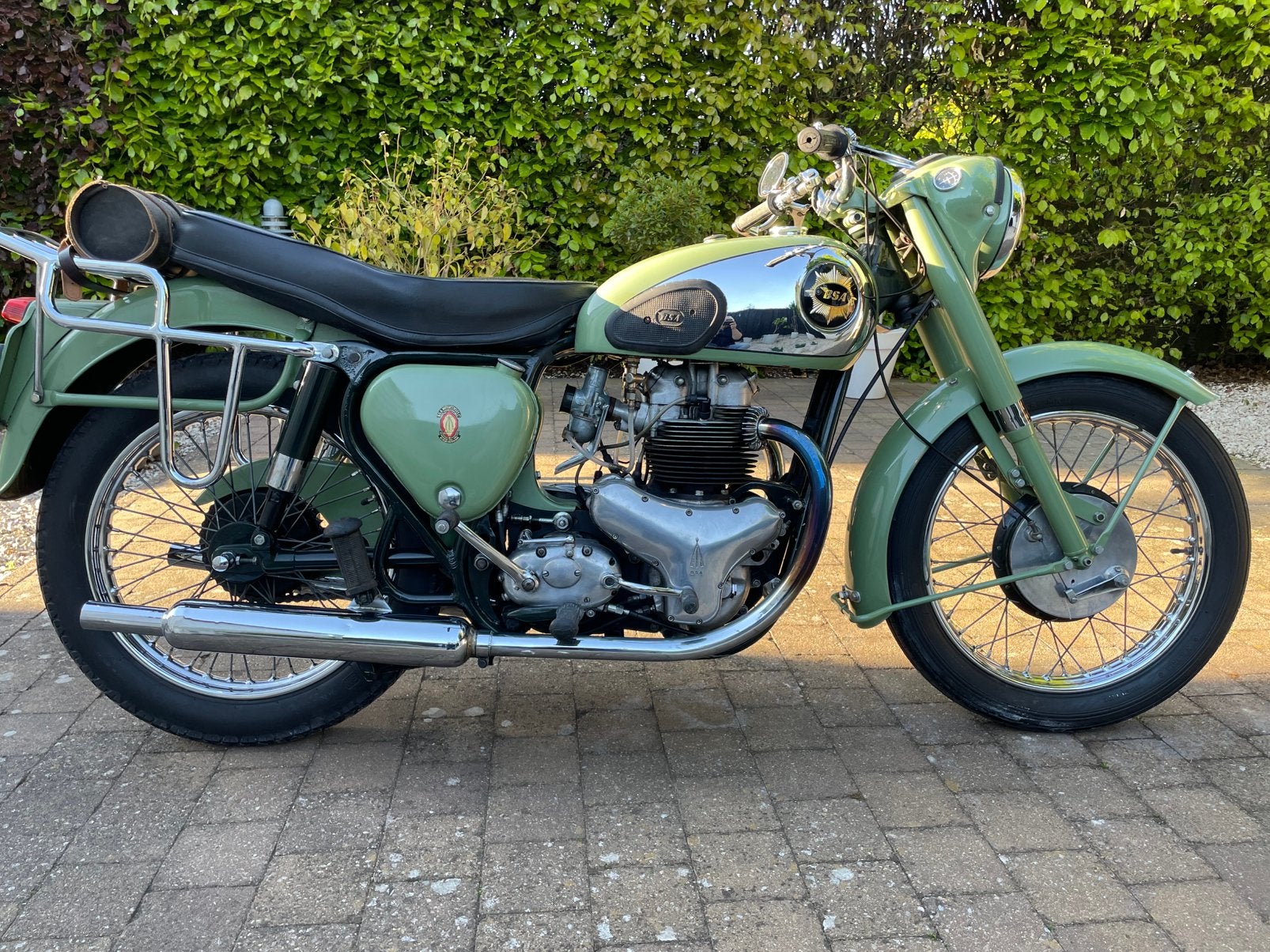 BSA A7 500cc Shooting Star oldtimerbeurs Rusty Wheels Pelt, Motoren, 2 cilinders, Gebruikt, 500 cc