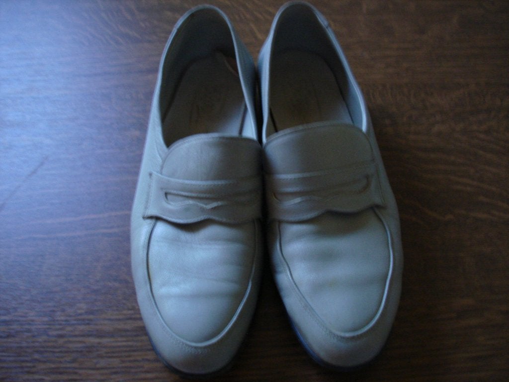 Mooie lichtgrijze mocassins van het merk Brooklyn maat 43., Overige kleuren, Brooklyn, Ophalen of Verzenden, Espadrilles of Moccasins