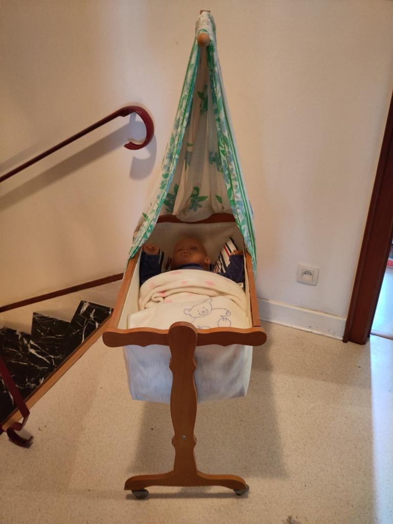 Poppenwieg op wieltjes, Kinderen en Baby's, Speelgoed | Poppen, Ophalen