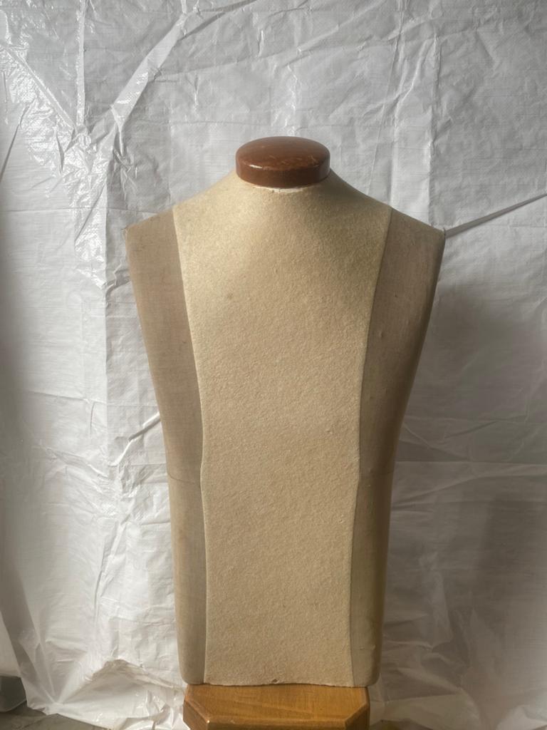 Vintage buste/paspop man, Antiek en Kunst, Curiosa en Brocante, Ophalen of Verzenden