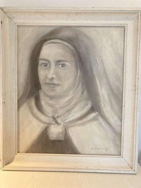 Schilderij van Herman Hertogs: Theresia van Lisieux, Ophalen