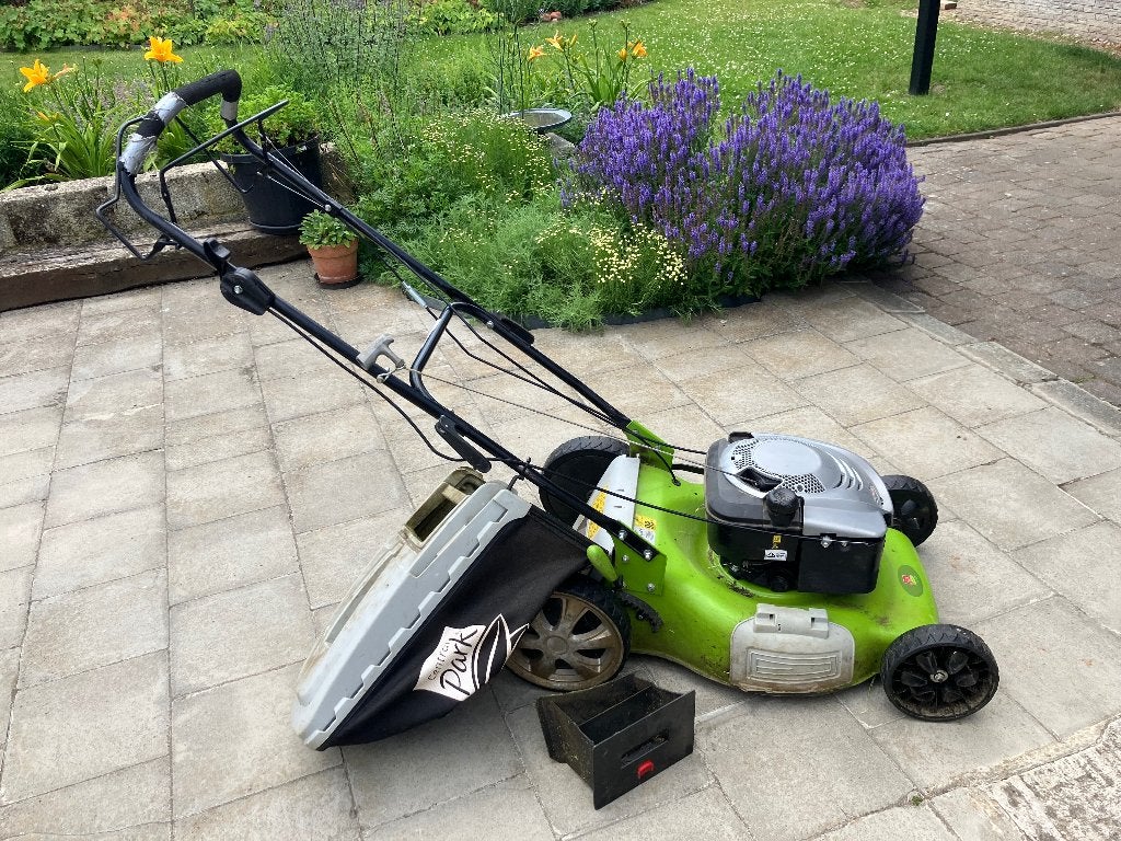 Grasmachine, zelftrekkend, benzine, Cirkelmaaier, Benzine-grasmaaier, 50 cm of meer, Ophalen
