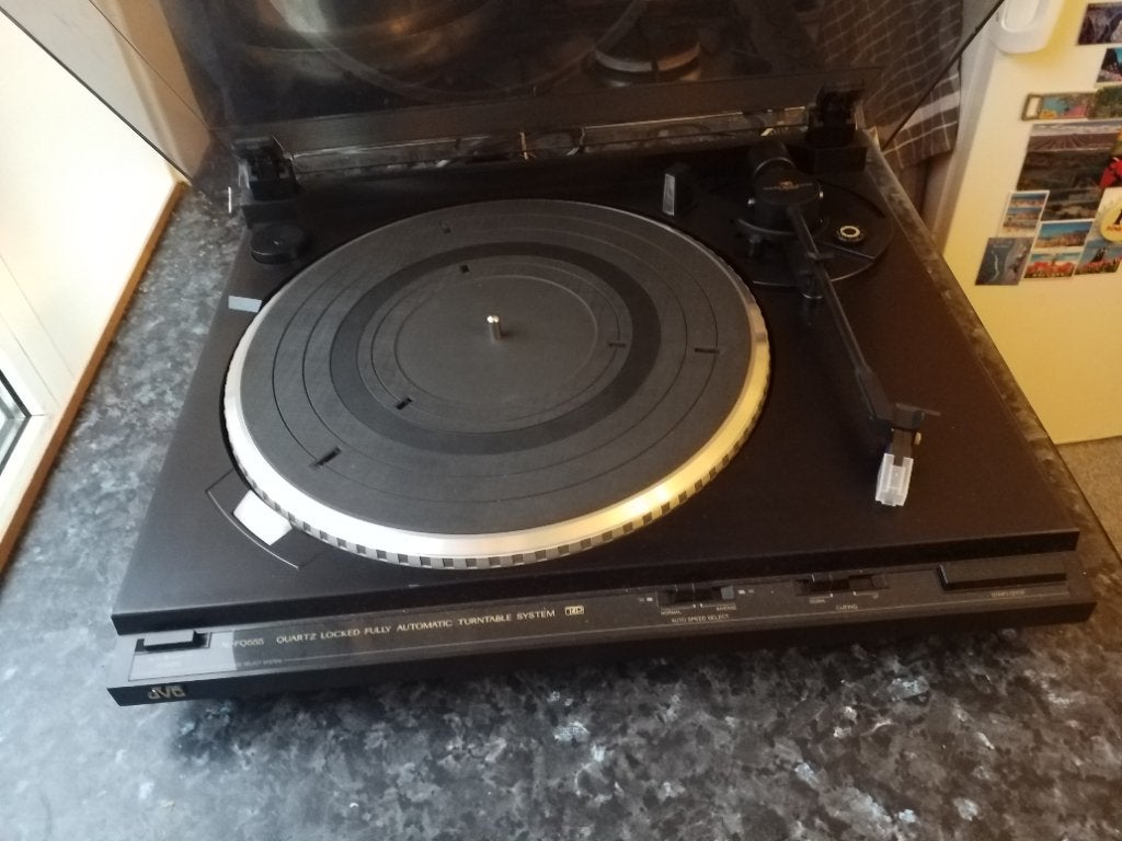 JVC AL- FQ555BK Full Automatic Direkt Drive  Quartz sturing, TV, Hi-fi & Vidéo, Tourne-disques, Autres marques, Tourne-disque