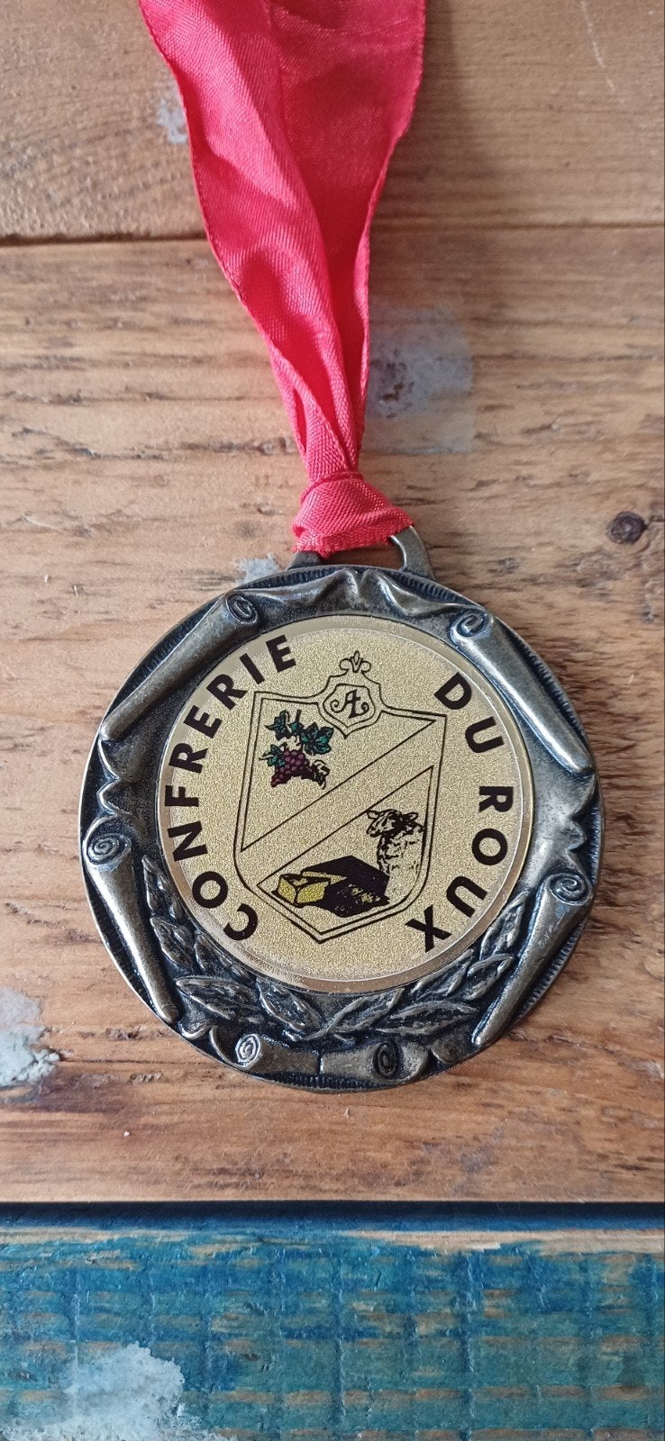 Médaille Rare Confrerie du Roux - Fromage Le Roux, Collections, Efteling, Enlèvement ou Envoi