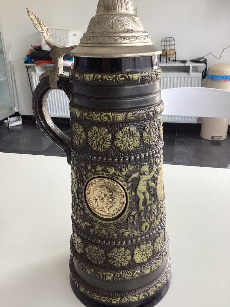 Vintage bierpullen, Antiquités & Art, Antiquités | Céramique & Poterie, Enlèvement