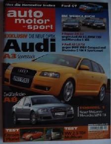 Auto Motor und Sport 12-2003 Ford GT/Citroën C3 Pluriel, Envoi, Utilisé, Général