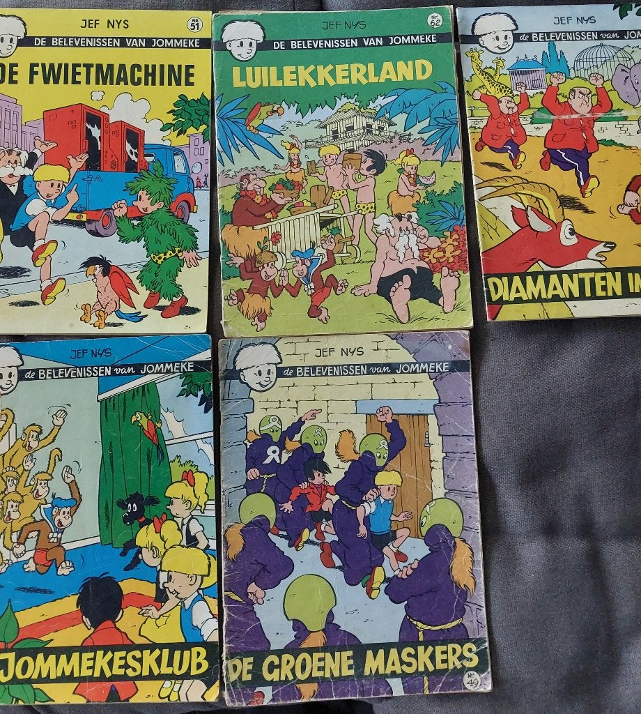 Strips van Jommeke, Boeken, Meerdere stripboeken, Ophalen, Gelezen, Jef Nys.