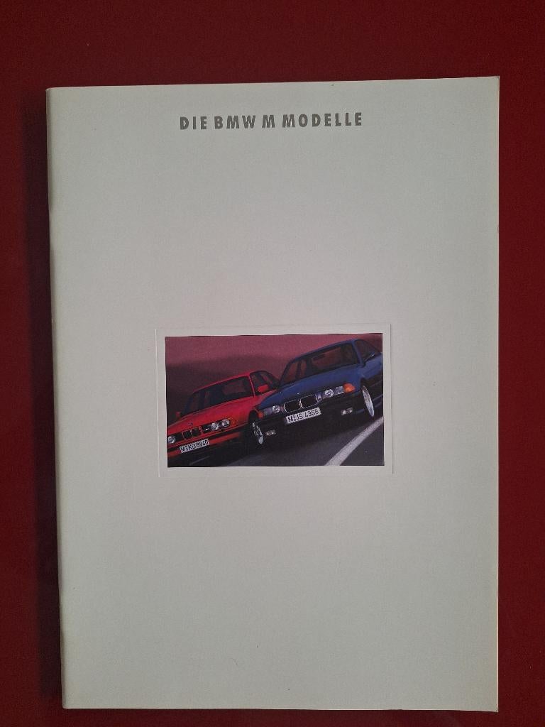 Brochure van de BMW M3 Coupe M5 M5 Touring 1993, Ophalen of Verzenden, Gelezen, BMW