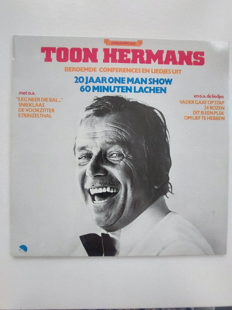 Toon Hermans - 20 Jaar On Man Show 60 Minuten Lachen, Cd's en Dvd's, Vinyl | Nederlandstalig, Fotohoes, Ophalen of Verzenden
