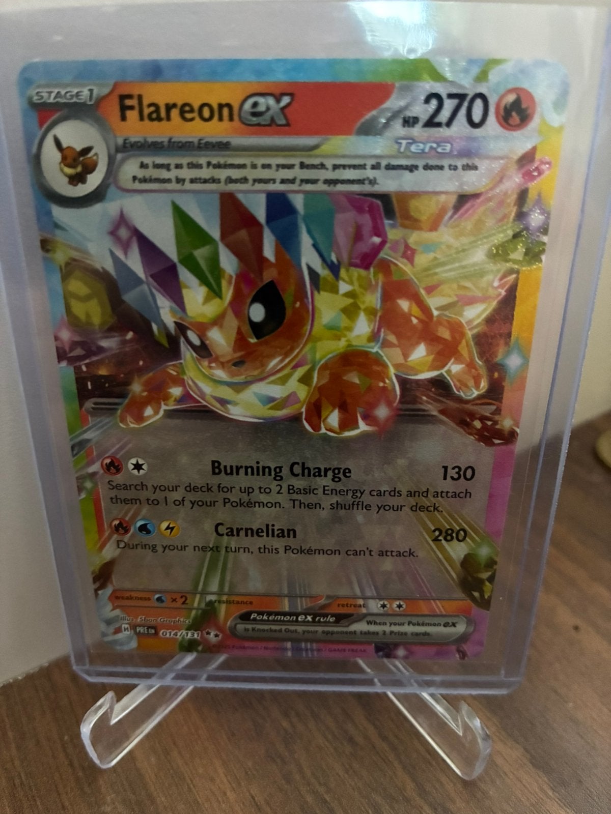 Pokemon flareon ex prismatic evolutions, Enlèvement ou Envoi, Comme neuf, Booster