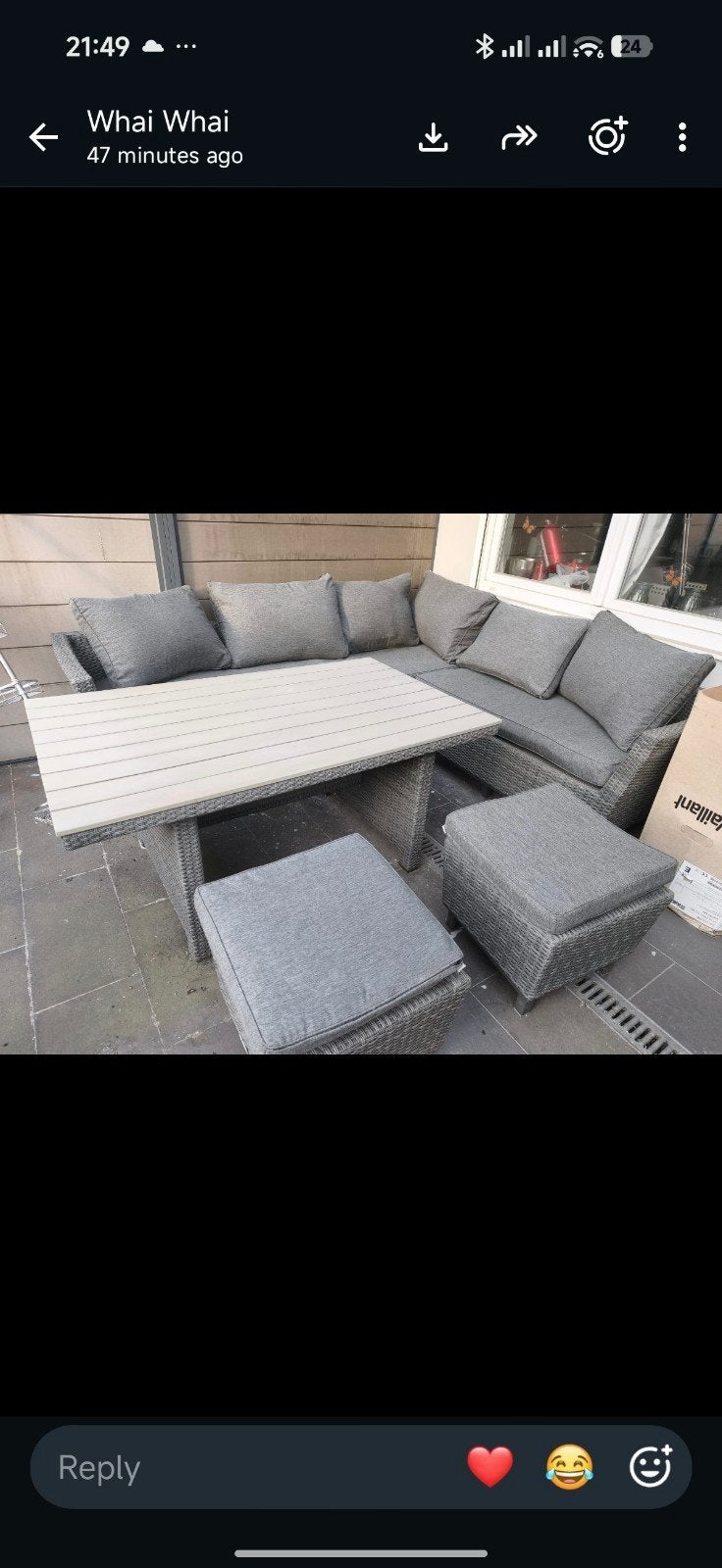 Whicker Loungeset terras/tuin, Jardin & Terrasse, Ensembles de jardin, Enlèvement, Sets de jardin