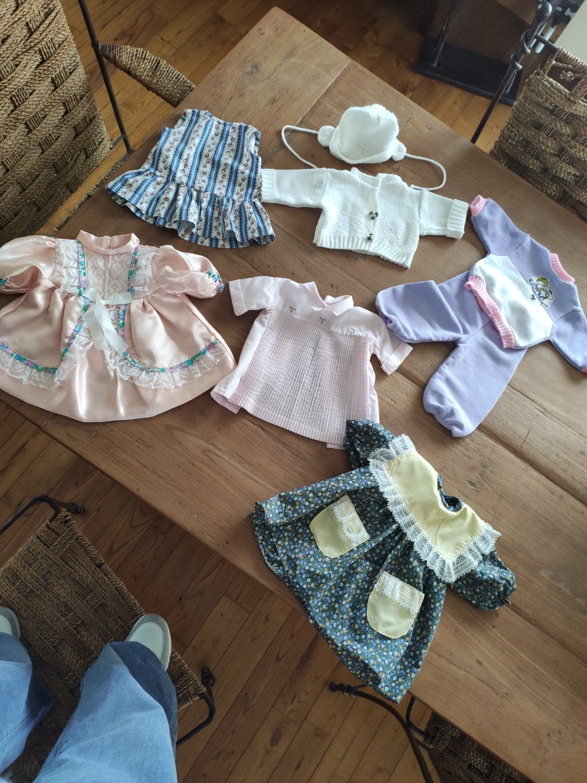 retro poppenkleedjes, Kinderen en Baby's, Ophalen, Gebruikt, Babypop