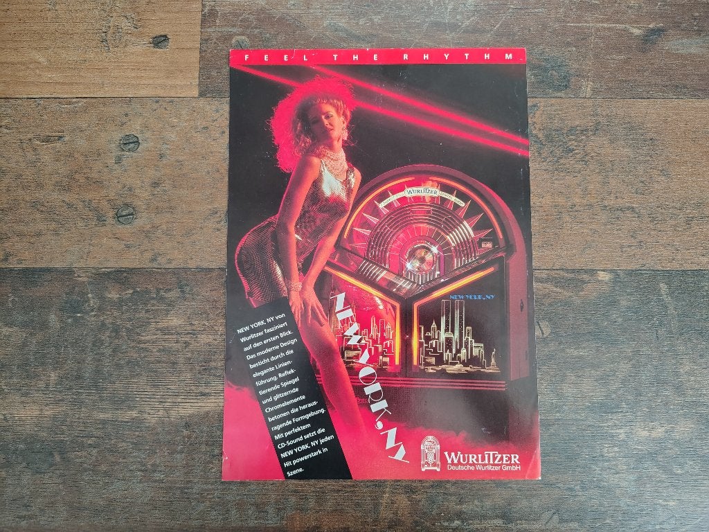 Flyer: Wurlitzer New Orleans II /CD jukebox (1992), Collections, Machines | Jukebox, Wurlitzer, Envoi