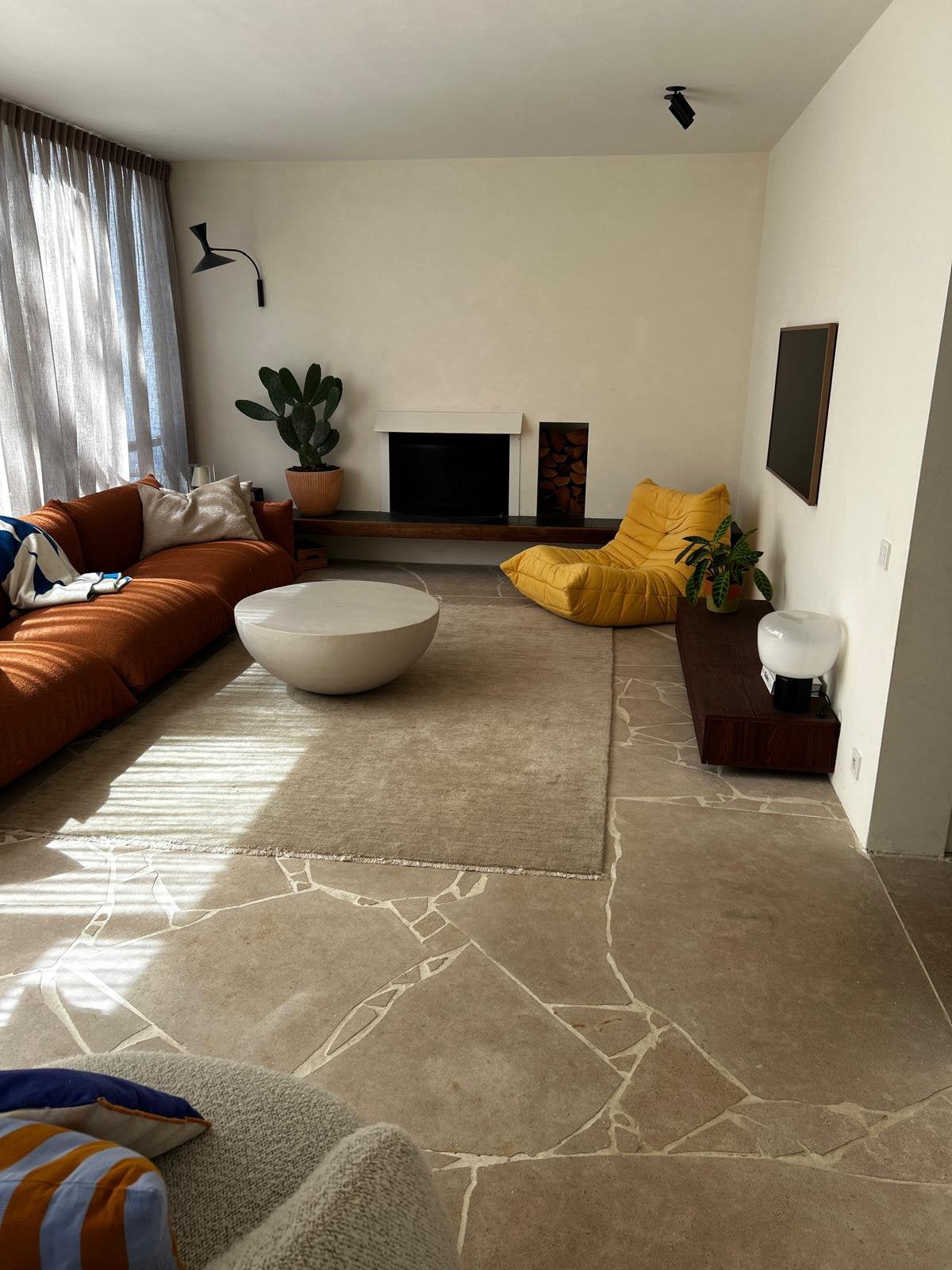 Ronde salontafel, Huis en Inrichting, Tafels | Salontafels, Ophalen, Gebruikt