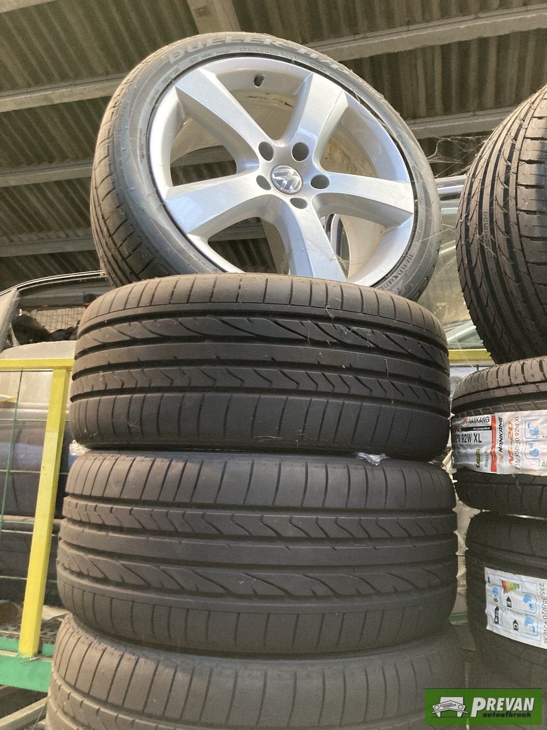Volkswagen Touareg 5x130 9J zomerbanden velgen 275/40/20 Bri, Auto-onderdelen, Banden en Velgen, Gebruikt, -, 275 mm, -