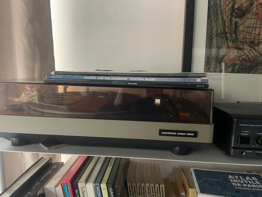 Tourne disque, amplificateur, 2 enceintes, Audio, Tv en Foto, Platenspelers, Ophalen, Gebruikt, Platenspeler, Overige merken