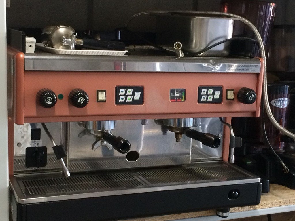 Koffiemachine + 2 maalmolens, Enlèvement, Utilisé, Café et Espresso