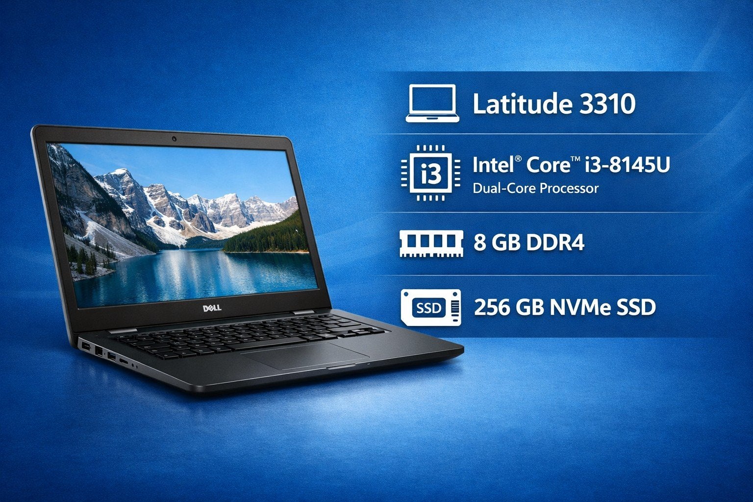 DELL LATITUDE E3310, Informatique & Logiciels, Ordinateurs portables Windows, Enlèvement ou Envoi