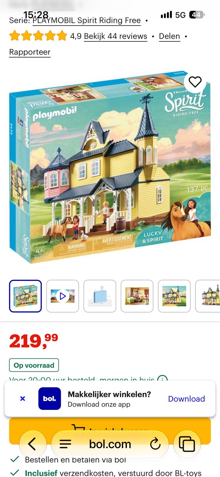 gloednieuwe Playmobil Spirit Riding Free Lucky (nummer 9475), Ophalen, Nieuw