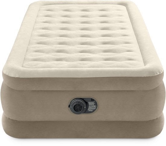 Intex luchtbed 1 persoon, Caravanes & Camping, Matelas pneumatiques, Enlèvement, Pompe intégrée, Utilisé, 1 personne