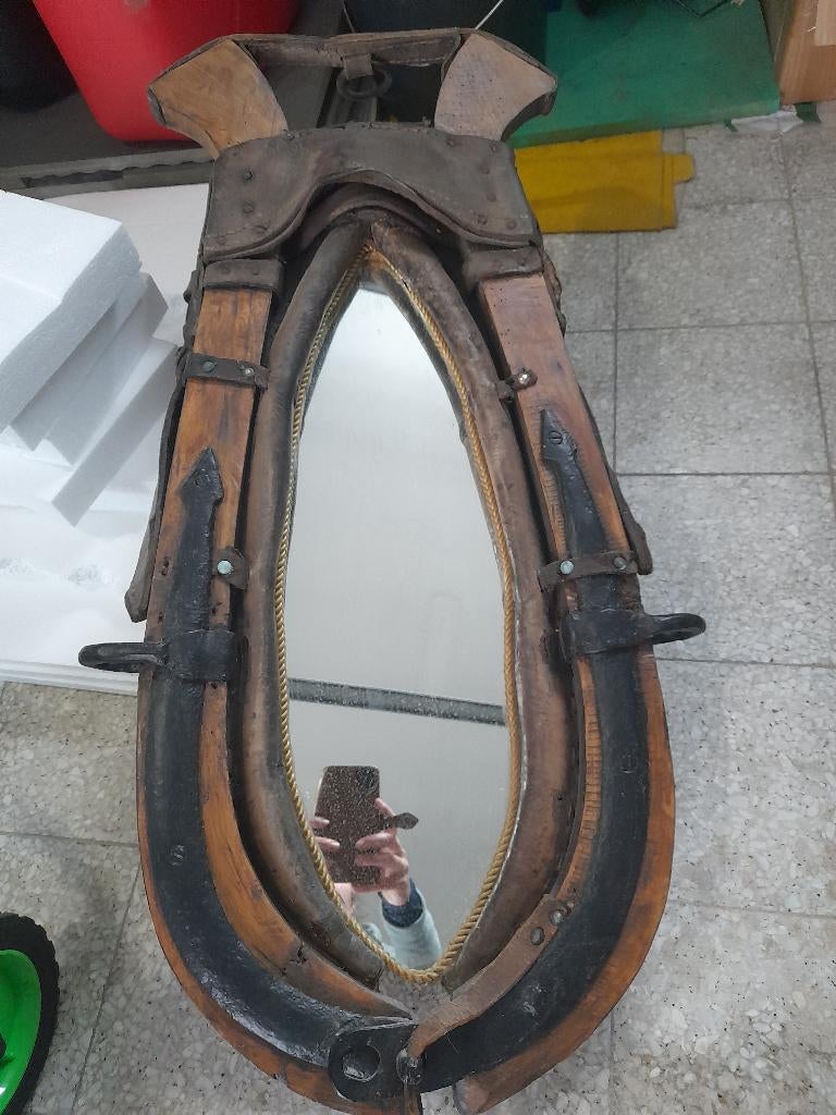 Gratis paardengareel met spiegel, Huis en Inrichting, Ophalen, Gebruikt, Decoratieobject